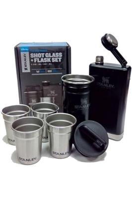 Stanley The Pre-Party Shotglass + Flask Set Shotglas Matte Black Stanley The Pre-Party Shotglass + Flask Set Shotglas Matte Black