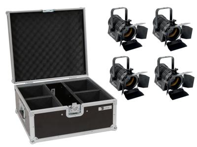 EUROLITE Set 4x LED THA-20PC TRC Theater Spot bk + Case EUROLITE Set 4x LED THA-20PC TRC Theater Spot bk + Case