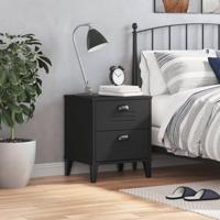 Nachtkastje VIKEN massief grenenhout zwart - thumbnail