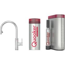 Quooker Flex met PRO3 boiler en CUBE reservoir 5-in-1 kokend water kraan chroom