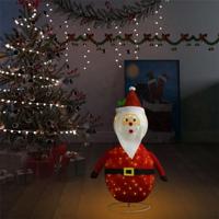 Kerstman decoratief LED 90 cm luxe stof - thumbnail