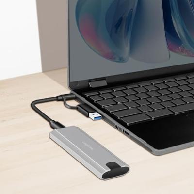LogiLink UA0439 M.2 SSD-behuizing USB-C 3.2 Gen 2, USB-A 3.2 Gen 2 10 GBit/s M.2 PCIe NVMe UA0439 LogiLink UA0439 M.2 SSD-behuizing USB-C 3.2 Gen 2, USB-A 3.2 Gen 2 10 GBit/s M.2 PCIe NVMe UA0439