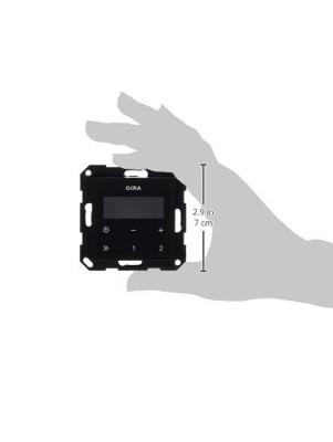 Gira inbouw radio zwart glanzend 228405 Gira inbouw radio zwart glanzend 228405