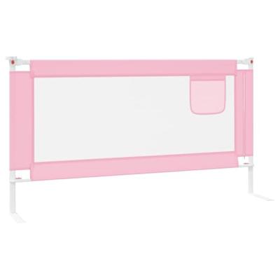 VidaXL Bedhekje peuter 160x25 cm stof roze