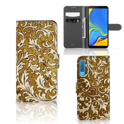 Wallet Case Samsung Galaxy A7 (2018) Barok Goud Wallet Case Samsung Galaxy A7 (2018) Barok Goud