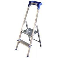 Huishoudtrap aluminium 2-treden - thumbnail