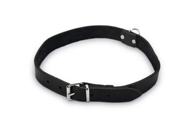 Lederen honden halsband zwart - 70 cm x 25 mm Lederen honden halsband zwart - 70 cm x 25 mm