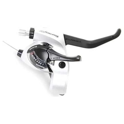 SHIMANO rem- / schakelhendel "tourney tx st-tx800" shim.shift/br.lever tour. tx800 8sp 2f sil.
