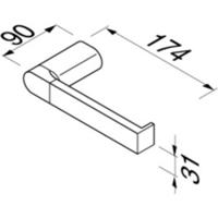 Geesa Wynk Toiletrolhouder / Reserverolhouder Chroom 914509-02 - thumbnail