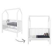 Bopita ombouwbaar ledikant my first house wit 60x120 cm - thumbnail