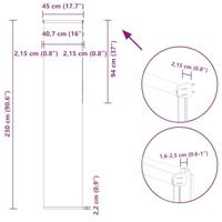 Rolgordijn 45x230 cm verduisterend 45x130 cm stofbreedte 40,7cm - thumbnail