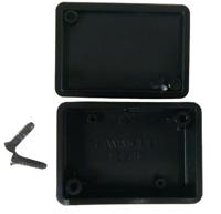 Hammond Electronics 1551FBK Euro-behuizing 50 x 35 x 15 ABS Zwart 1 stuk(s) - thumbnail