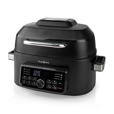 Nedis Heteluchtfriteuse | 6 l | Tijdschakelaar: 120 min | Aantal vooraf ingestelde programma&apos;s: 7 | Digitaal | Zwart - KAAFG600BK