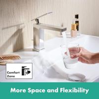 Hansgrohe Tecturis E ééngreeps wastafelkraan 110 met PopUp trekwaste, chroom - thumbnail