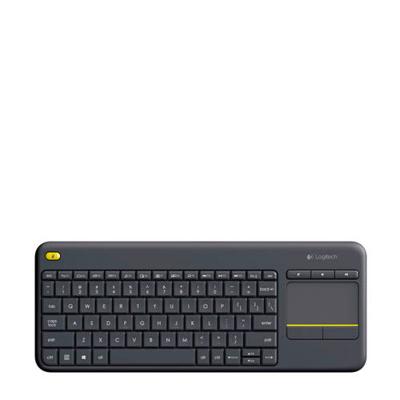 Logitech k400 plus toetsenbord (antraciet, eu lay-out (qwerty))