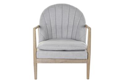 Armstoel DKD Home Decor Natuurlijk Lichtgrijs Spar 68 x 69 x 89 cm