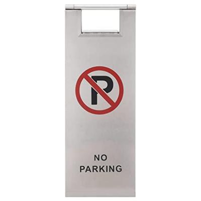 VidaXL Waarschuwingsbord niet parkeren inklapbaar roestvrij staal