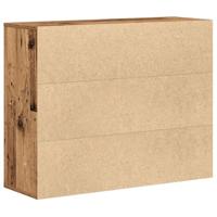 Dressoir 88x30x70 cm spaanplaat oud hout - thumbnail