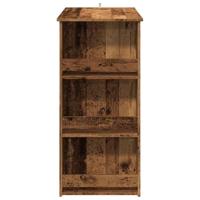Bartafel met opbergrek 102x50x103,5 cm oud houtkleurig - thumbnail