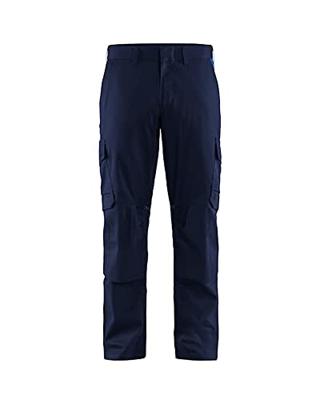 Blåkläder Industrie werkbroek stretch met kniezakken 14481832 | Marineblauw/Korenblauw | Maat 58 - 7330509759226
