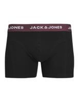 Heren Boxer Shorts Jack & Jones Jacaron Solid Trunks Zwart Maat L - thumbnail