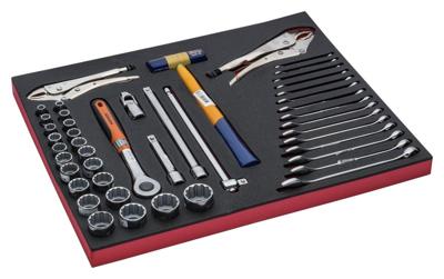 Bahco Foaminlay Fit&Go 3/3 met doppen en toebehoren 1/2" | sleutels en griptangen - 45-delig - FF1A5030