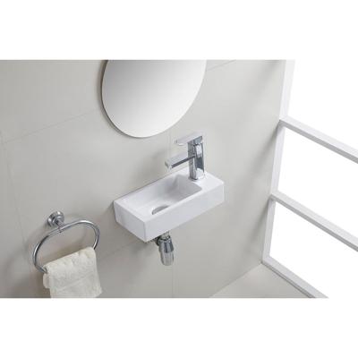Wiesbaden Rhea S Mini Fontein Rechts 36.5x18x9 cm Mat Wit Keramiek