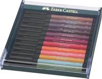 Faber Castell Tekenstift Pitt Artist Pen Brush - set 12 stuks - Earth Tones - thumbnail