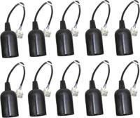 10 x Verhuisfitting E27 met kroonsteen - Set van 10 E27 lampfittingen max. 60W - thumbnail