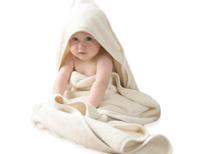 Bo Weevil Baby handdoek met capuchon - crèmewit - thumbnail