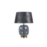 Highlight TafellampBellini messing met smoke glas Ø 40cm - T1173.38 + O4453.21 - thumbnail