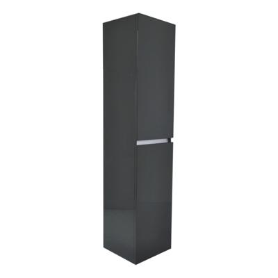 Hoge Kast 160 cm Wiesbaden Vision 160x35x35 Hoogglans Grijs (2 deuren)