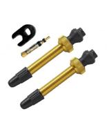 Barbieri tubeless valve aluminium sv 45mm gold 2 pieces - thumbnail