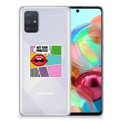Samsung Galaxy A71 | Sillicone Back Cover | Popart Princess Samsung Galaxy A71 | Sillicone Back Cover | Popart Princess