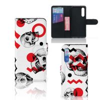 Telefoonhoesje met Naam Xiaomi Mi 9 SE Skull Red - thumbnail