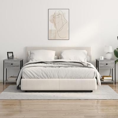 Bedside kasten 2 pcs Grijs sonoma 42 x 41 x 56 cm Bewerkt hout Bedside kasten 2 pcs Grijs sonoma 42 x 41 x 56 cm Bewerkt hout