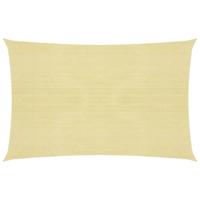 VidaXL Zonnezeil 160 g/m² 2x3,5 m hdpe beige - thumbnail