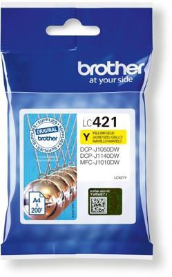 Brother Inktcartridge LC-421Y Origineel Geel LC421Y