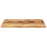 Tafelblad rechthoekig 90x80x2,5 cm massief ruw mangohout - thumbnail