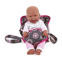 Poppen Draagzak - Hot Pink Pearls - thumbnail