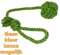 Happy Pet nuts for werpflostouw met touwbal - thumbnail
