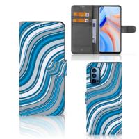 OPPO Reno 4 Pro 5G | Telefoon Hoesje | Waves Blue - thumbnail