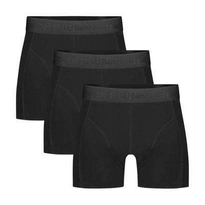 3-pak heren boxershorts - Black Ton - Bamboe heren onderbroeken - Mannen ondergoed zwart