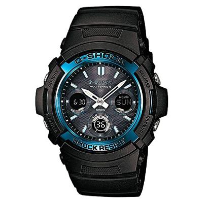 Casio AWG-M100A-1A horloge Elektronisch Polshorloge Zwart, Blauw Casio AWG-M100A-1A horloge Elektronisch Polshorloge Zwart, Blauw