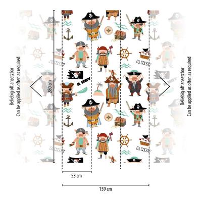 Livingwalls The Wall II - Bont - Piraten - 391911
