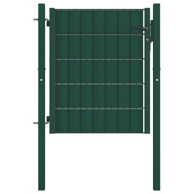 VidaXL Poort 100x81 cm pvc en staal groen