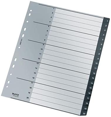 Tabblad leitz recycle a4 1-20 extra breed pp | 10 stuks Tabblad leitz recycle a4 1-20 extra breed pp | 10 stuks