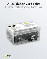 Goobay Kabelclip 5mm rond zwart box(100) - 4113230 - thumbnail