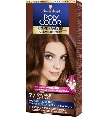 Schwarzkopf Poly Color Semi Permanente Haarverf 77 Kastanje