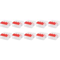 Lasklem Slim Set 10 Stuks - 3 Polig met Klemmetjes - Groen - thumbnail